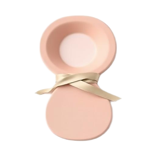 Ilustração 3D de uma silhueta abstrata de cintura com faixa modeladora